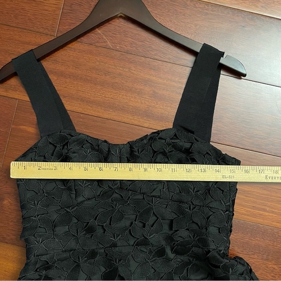 J Crew Sleeveless Sweetheart Midi Dress Black Lace Women's Sz 2 Style AC50 B22 - Picture 13 of 16